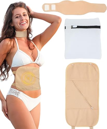 Paquete de aceite de ricino, envoltura de aceite de ricino, paquete de aceite de ricino reutilizable ajustable para menos desorden, kit de paquete