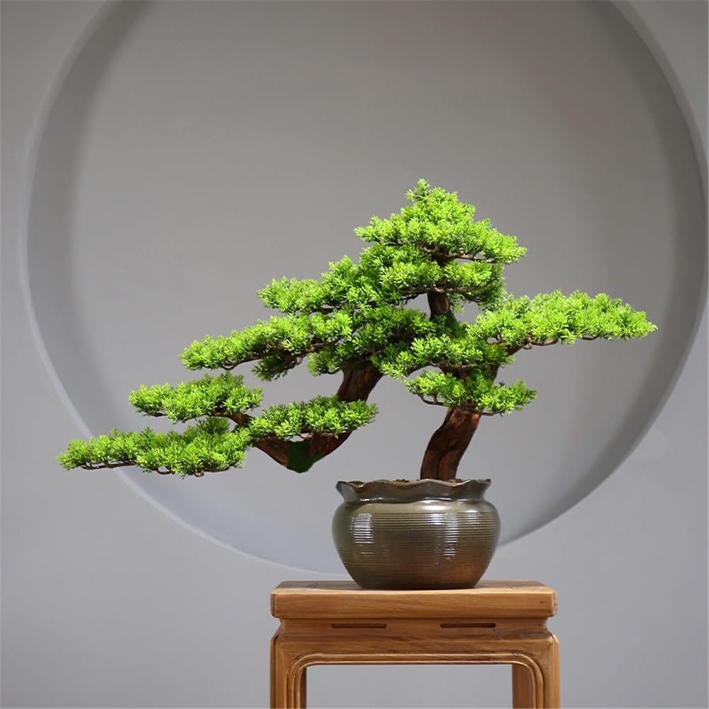 Fałszywa roślina Symulacja Bonsai Fałszywe Zielone Rośliny Doniczkowe Biuro Gabinet Dekoracyjne Ozdoby Hotel Wysokiej Jakości Meble
