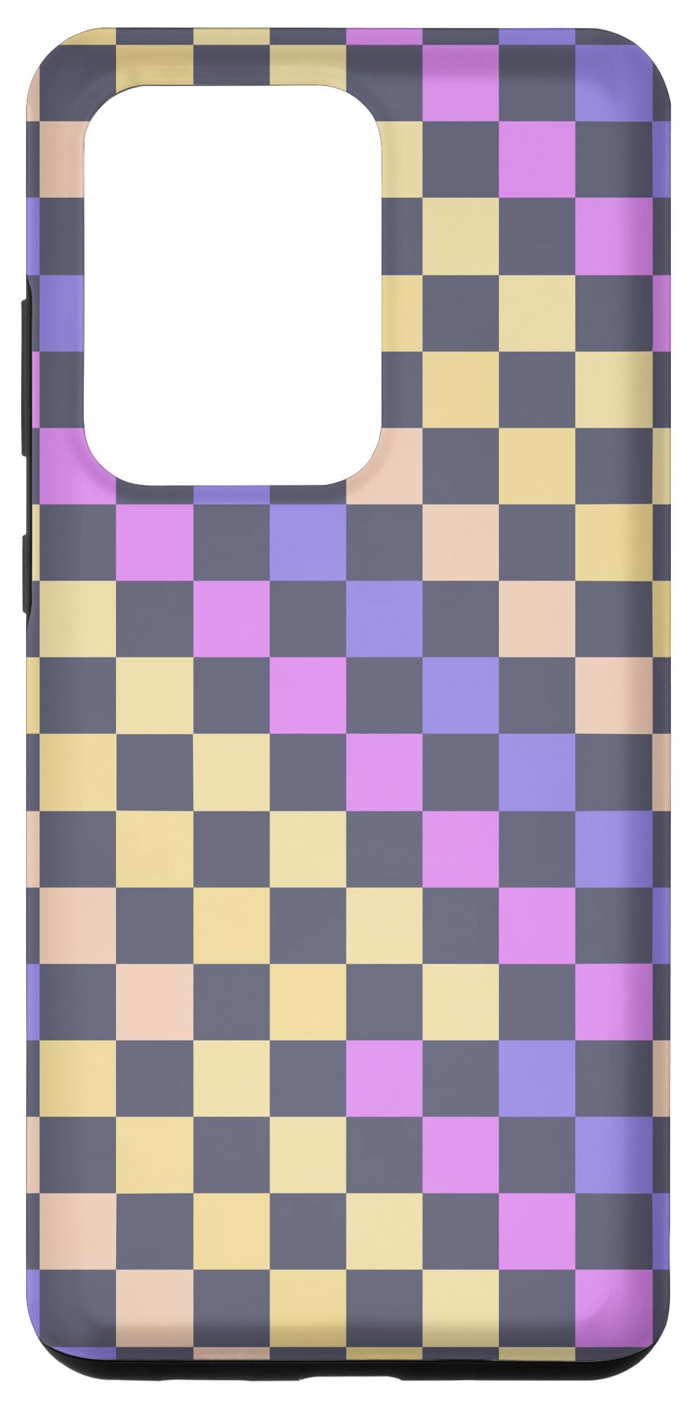Galaxy S20 Ultra Noble Lavender Luxe Retro Checkerboard Eggplant Checkered Case