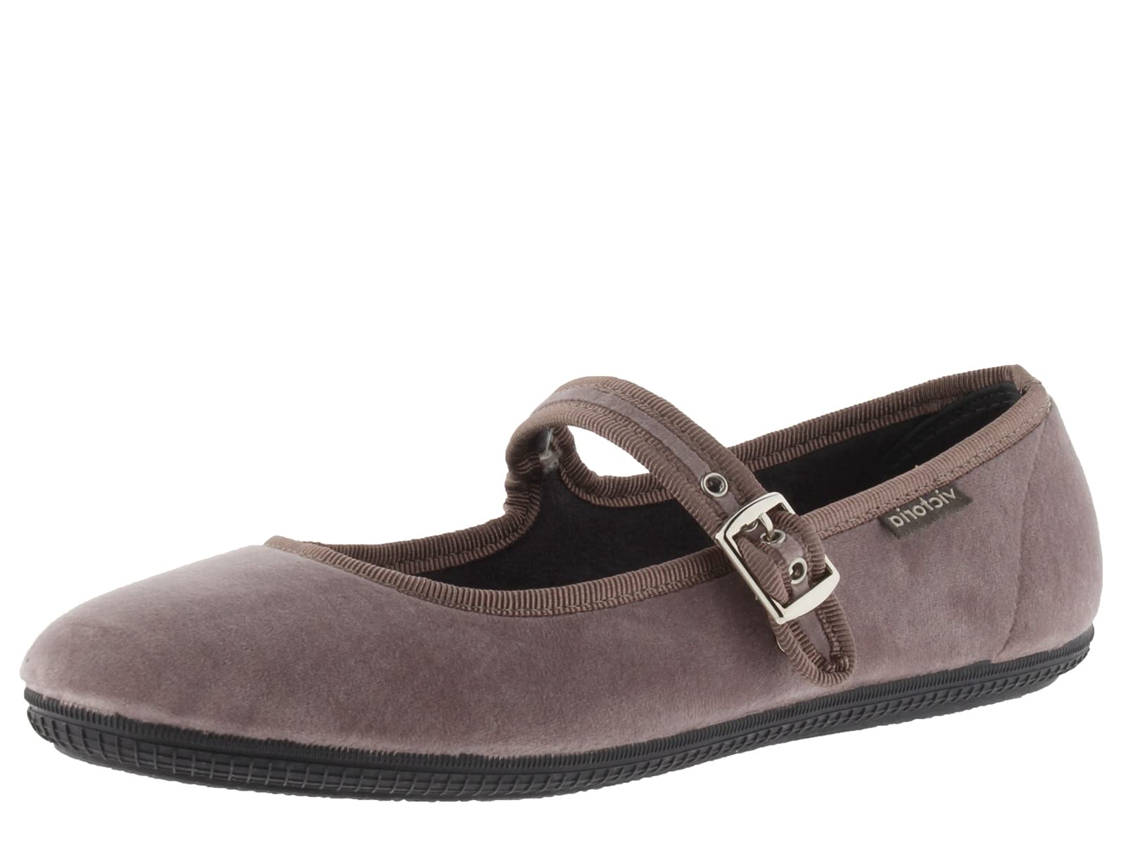 victoria Bailarinas Oda Terciopelo & Ribete Al Tono & Hebilla 104913 para Niñas
