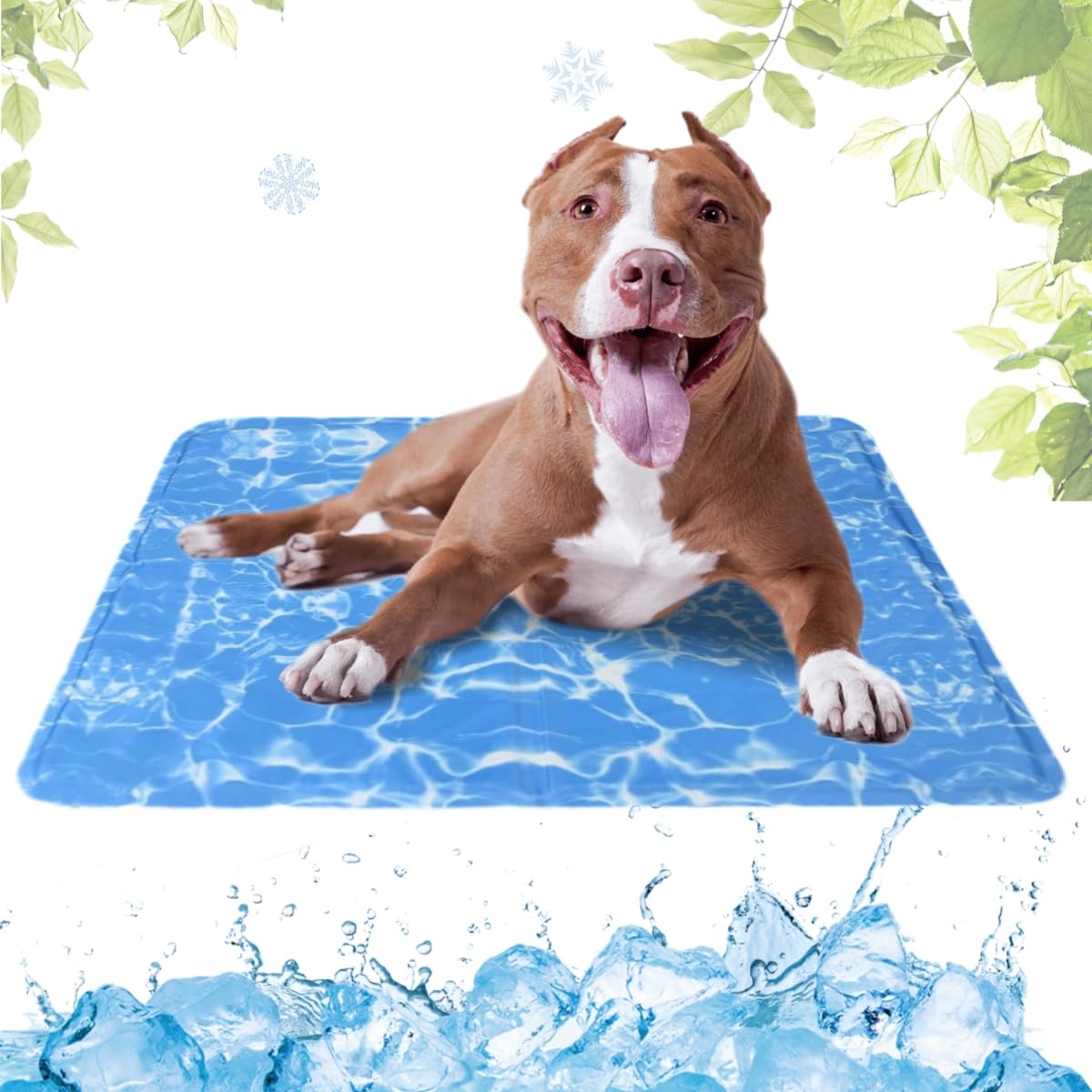 LEZUAN Cooling Mat with Non-Toxic Gel for Dogs Cats and Pets in Hot Summer, Scratch Resistant PVC Material Dog Cooling Mat