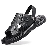 Chen Lin Men Adjustable Strap Leather Sandals...