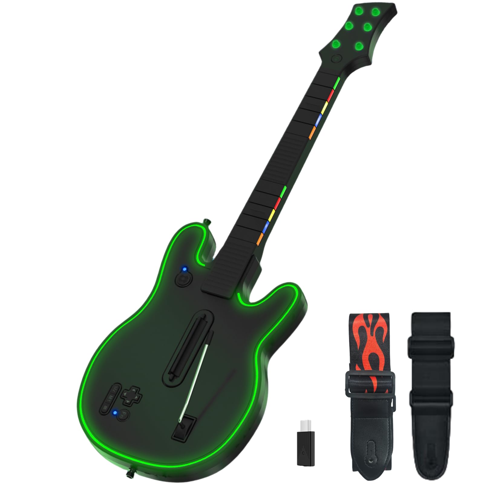 Amazon.com: Lyvix Wireless Gaming Guitar Controller for PS4, PS3