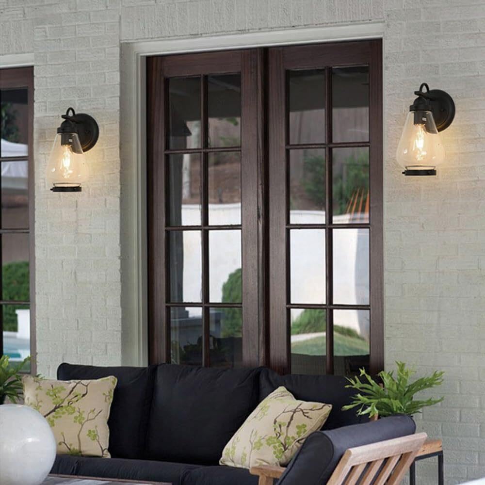 Lampada da Parete in Vetro in Stile Industriale retrò Americano