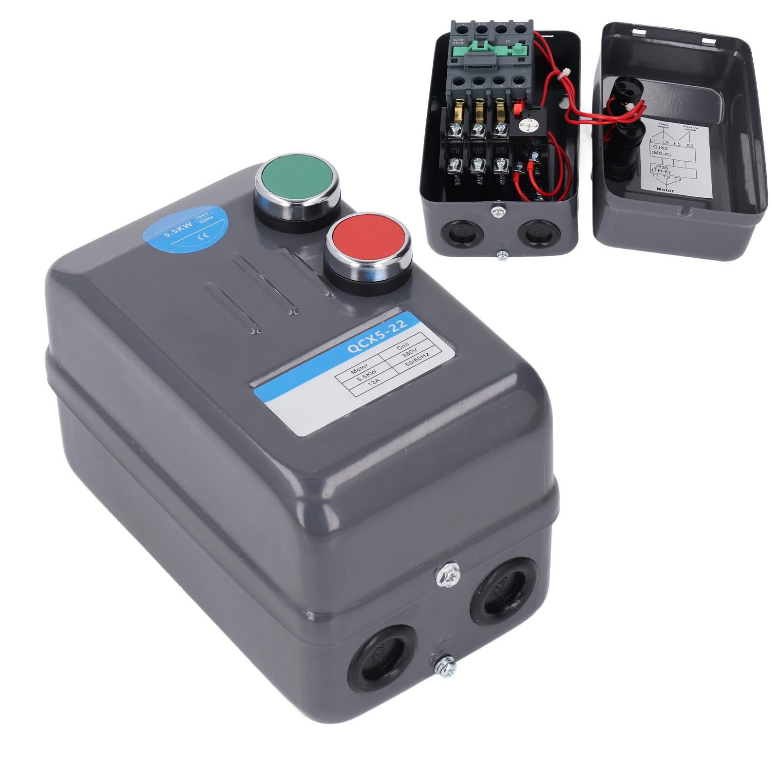 Avviamento Motore Elettrico Magnetico Interruttore Magnetico Trifase Avviamento Motore Interruttore Motore Elettrico Interruttore Magnetico Interruttore di Accensione/spegnimento