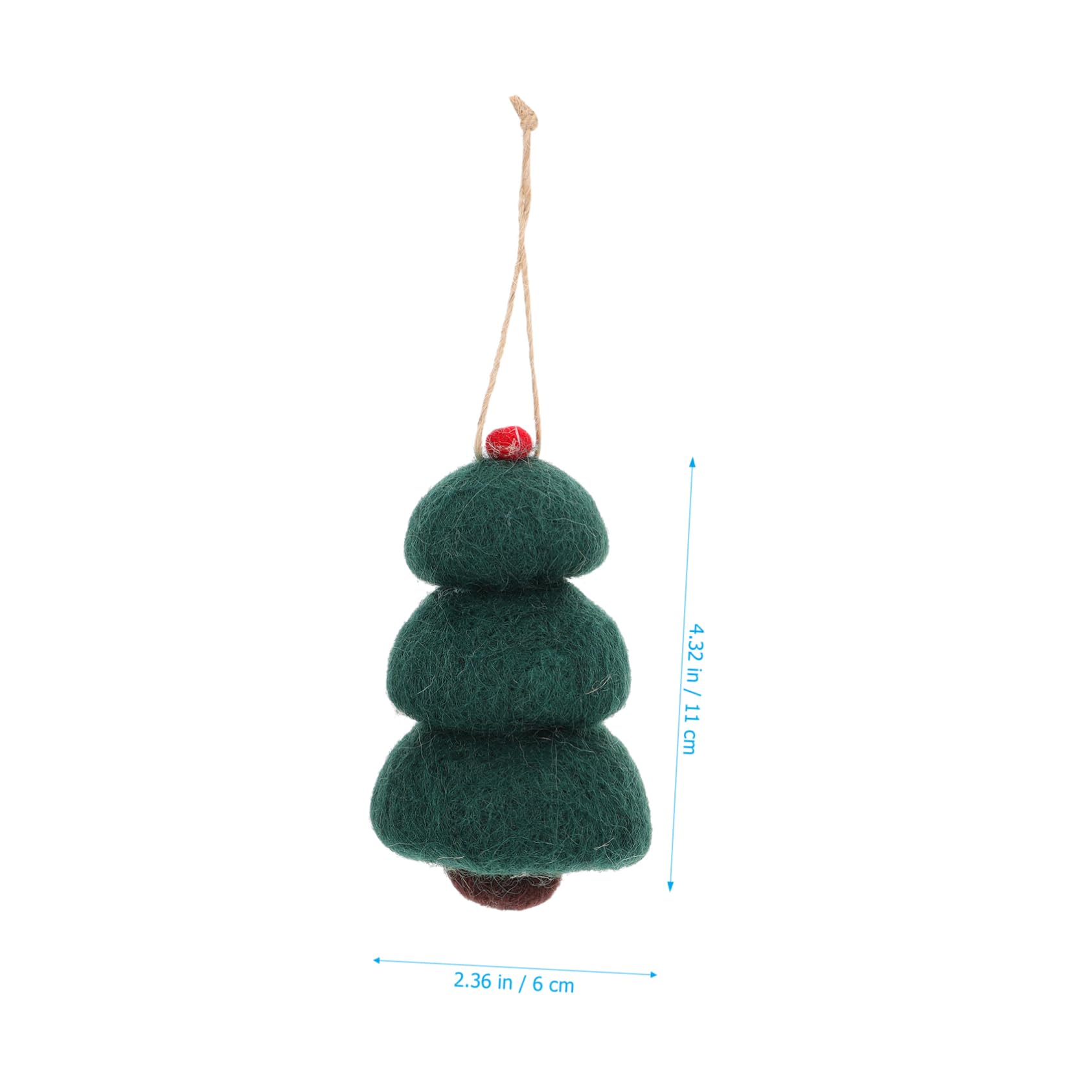 Ciieeo 15piezas Adornos Colgantes De Fieltro De Lana para Navidad Juego De para Árbol y para Decoración De Puertas y