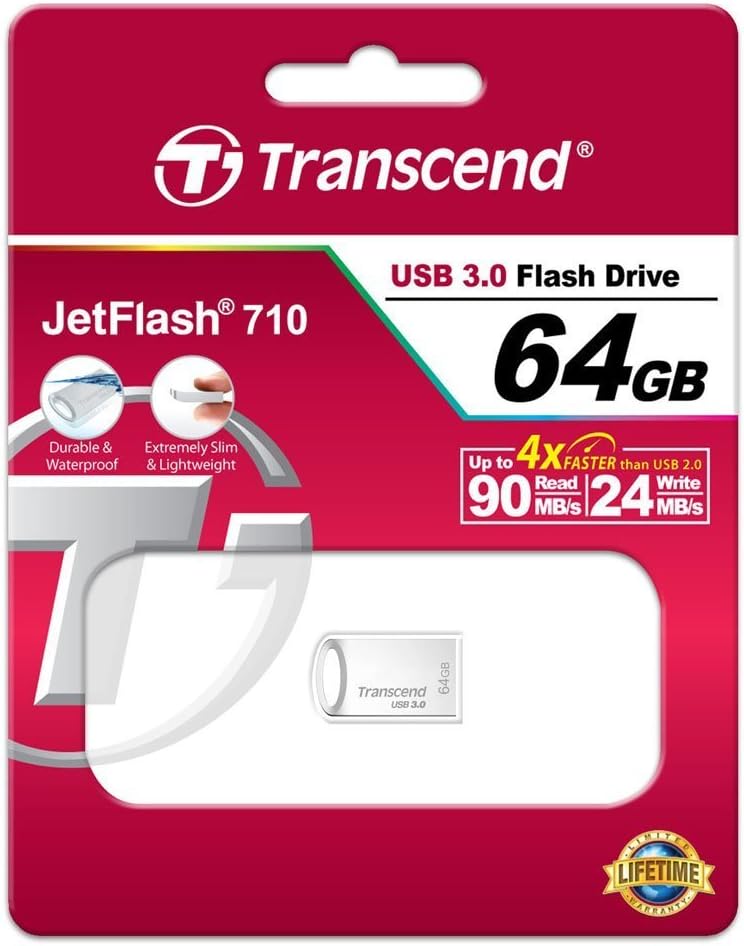 Transcend JetFlash 710 64 GB USB 3.0 Flash Drive (TS64GJF710S)