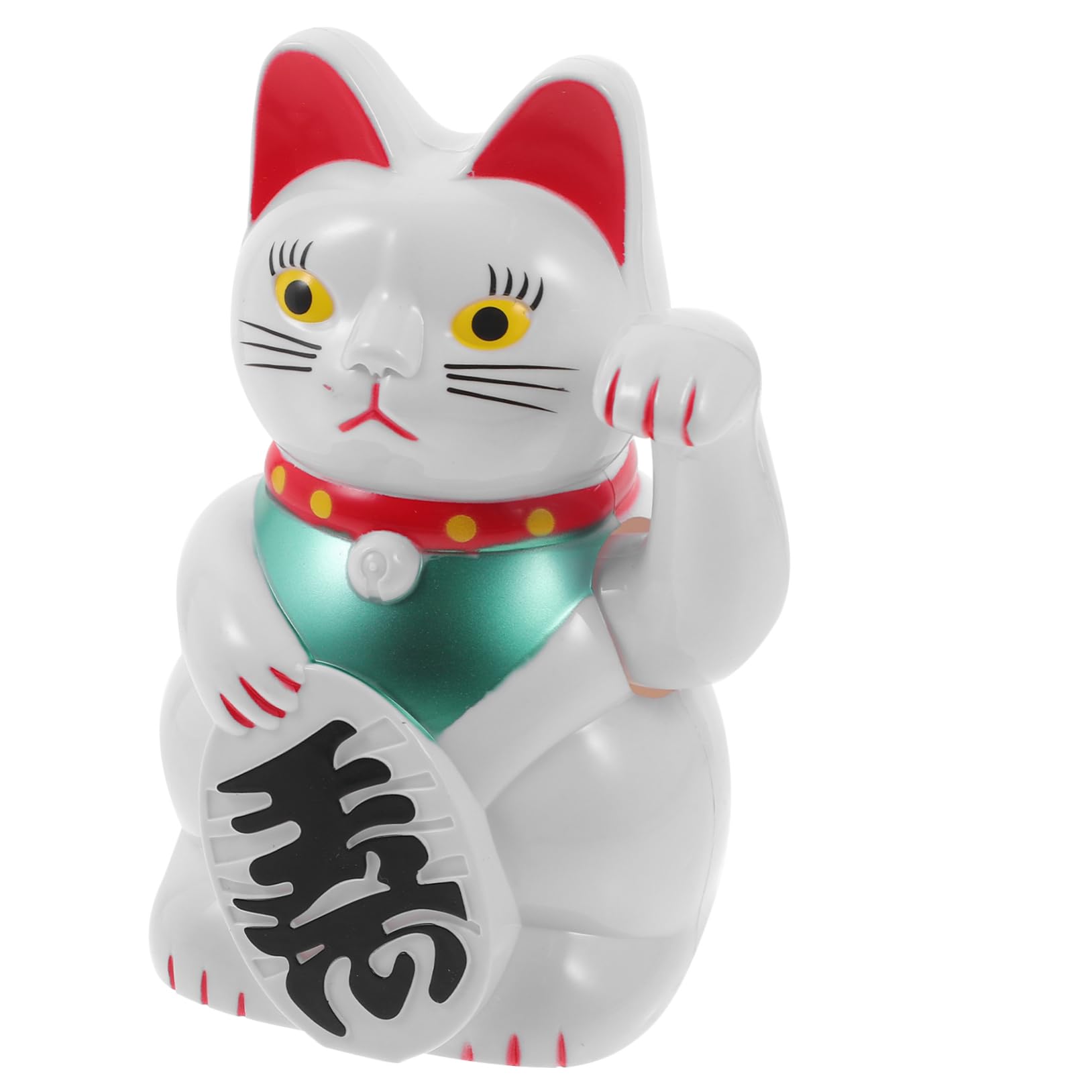 Alipis 3piezas Adorno De Gato Maneki Neko Figura De Japonesa y Automóvil Diseño Elegante y Vivid Estatua De Sin Batería