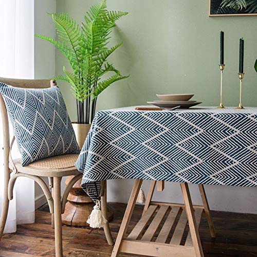 Nappe coton polyester lavable pour décoration de table de cuisine et repas quotidiens - 2