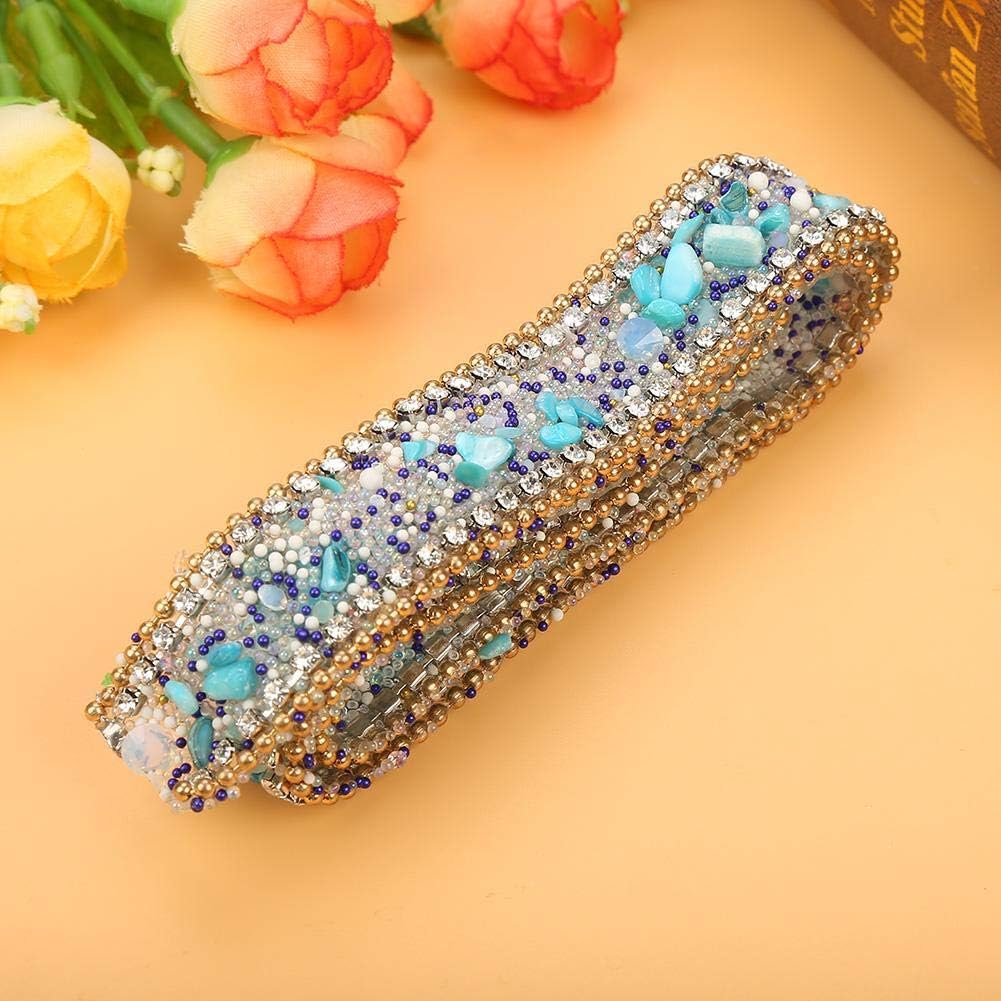 B100*2cm Rhinestone Diamond Ribbon Sparkle Small Diamond Wrap Roll Diamond Mesh Wrap Roll Cake Ribbon for Wedding Birthday Decoration, Art Craft Projects(#2) - Image 5
