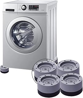 4 szt. Podkładki do pralki i suszarki Podkładki pod stopy do pralki Redukcja wstrząsów i szumów Antypoślizgowa antywibracyjna podkładka pod pralkę Podnóżek do lodówki Meble domowe Sprzęt AGD