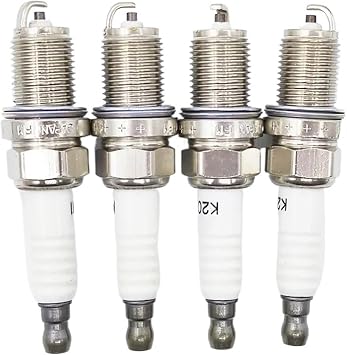 4PCS 90919-01184 K20RU11 Normal Spark Plug Compatible with Toyota Daihatsu Yaris Rav4 Camry Perodua 9091901184 K20R-U11 90919 01184 High Performance Spark Plug