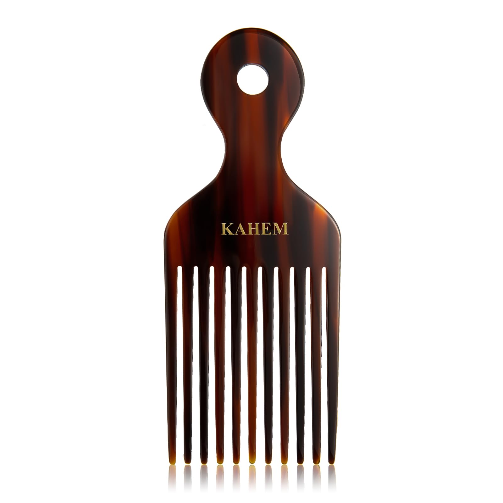 Peine de dientes anchos para cabello largo, grueso y rizado, peine desenredante y elevación de 6.89 pulgadas para mujeres y hombres