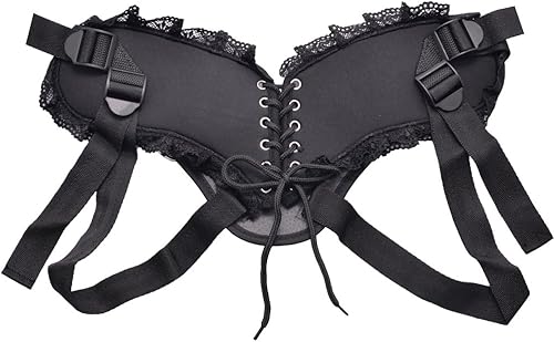 Miniatura 5 de Correa ajustable en arnés de consolador para adultos, juguetes sexuales con 3 tamaños de juntas tóricas de metal, arnés compatible con consolador de