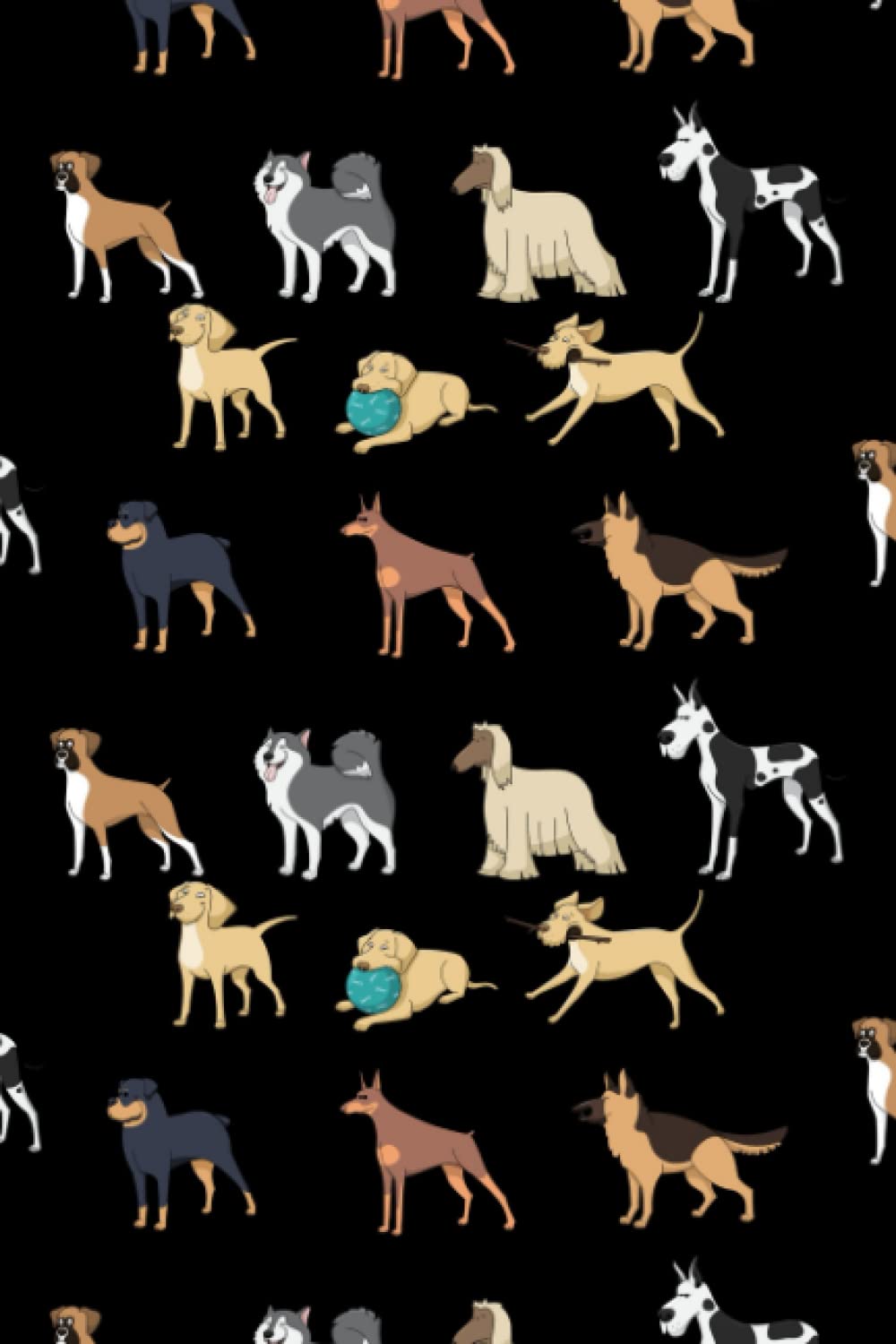 Cute Dogs paperback notebook notepad journal for school work writing and organization