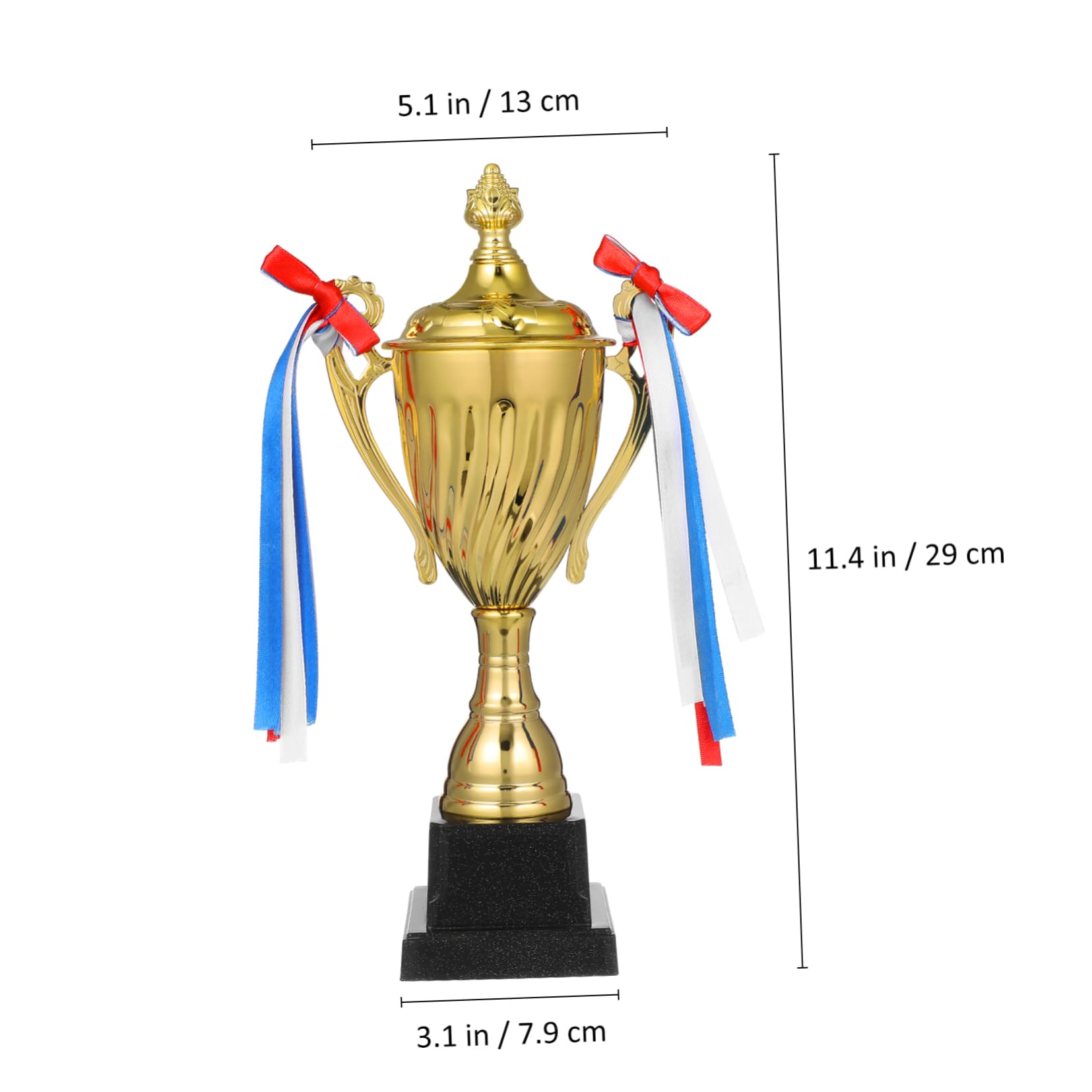 BESPORTBLE Metal Trophy Cup Winner Trophy Large Award Cup for Sports Elegant Ceremony