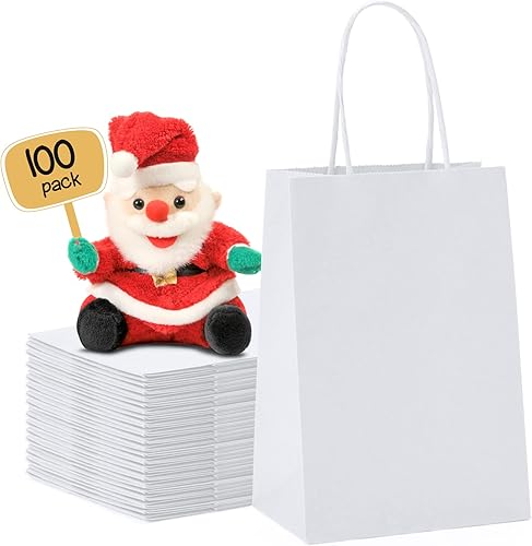 Miniatura 18 de Bolsas de regalo METRONIC con asas, 16x6x12 pulgadas, bolsas de papel marrón reciclables, 50 unidades, kraft, para compras de negocios y comestibles