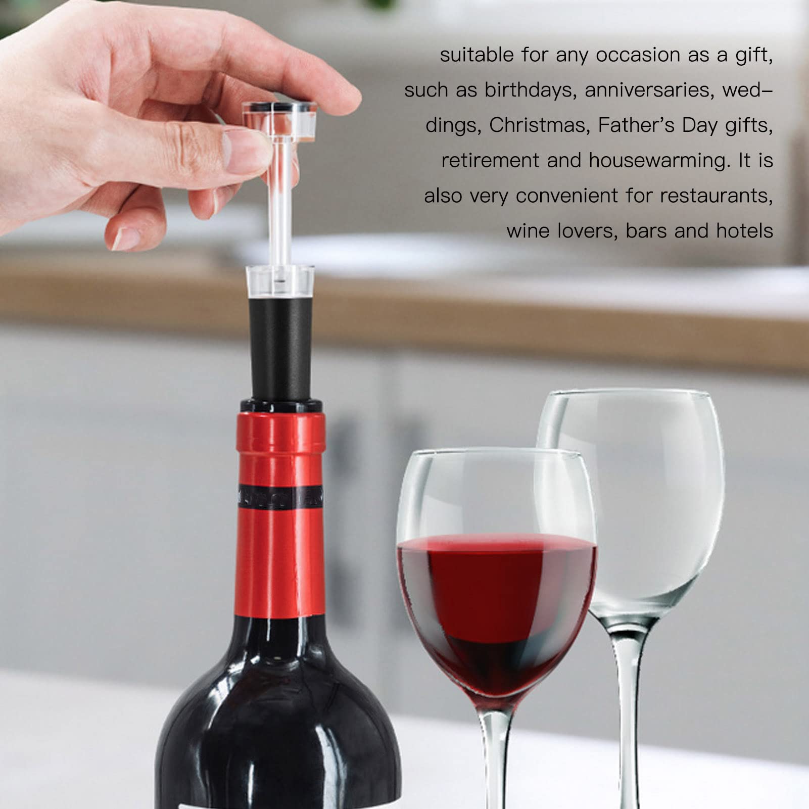 Elektryczny otwieracz do wina, z obcinaczem folii, jedno kliknięcie otwarcia butelki, ładowanie USB, bezprzewodowy 4 w 1 Food Grade Automatic Bottle Opener dla domu, hotelu, baru lub festiwalu Gift