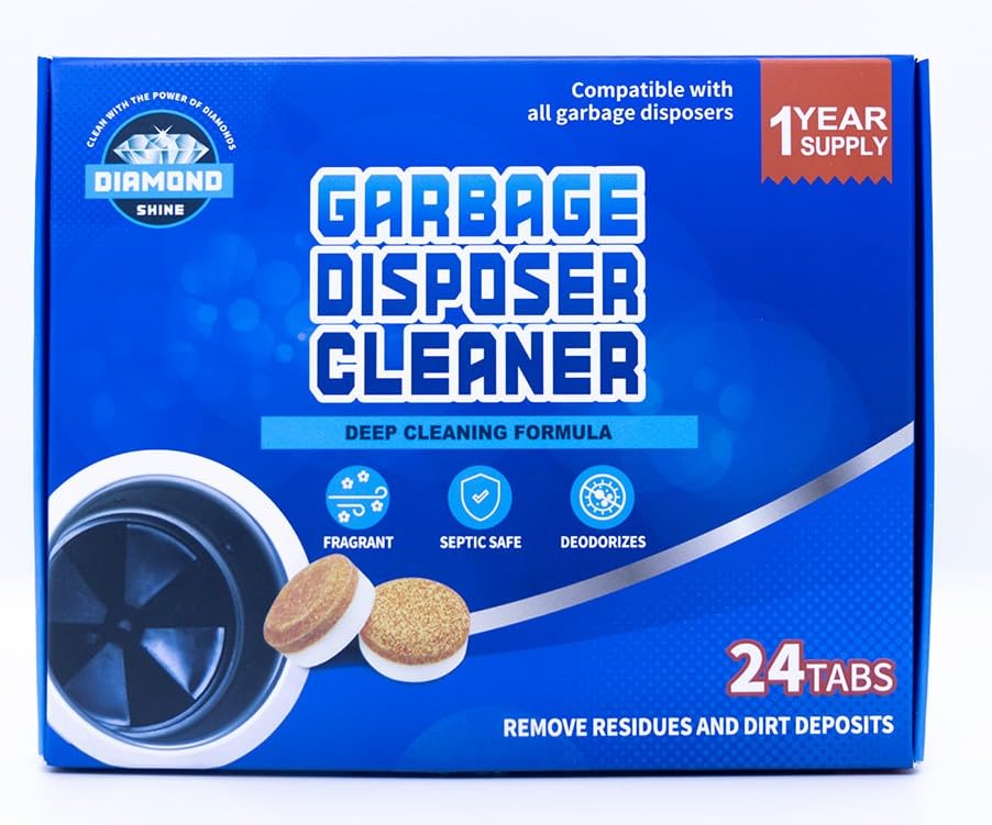 Image of Diamond Shine Appliance Cleaner Bundle, 72 Tablets Total - Dishwasher, Garbage Disposal & Washing Machine Descaler Tabs - Septic Safe, Deodorizing, 1-Year Supply