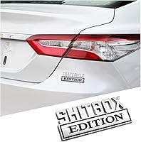 Vista 1 de AICEL Shitbox Edition Emblema de coche, calcomanía de repuesto para guardabarros 3D, calcomanía de metal personalizada para puerta trasera