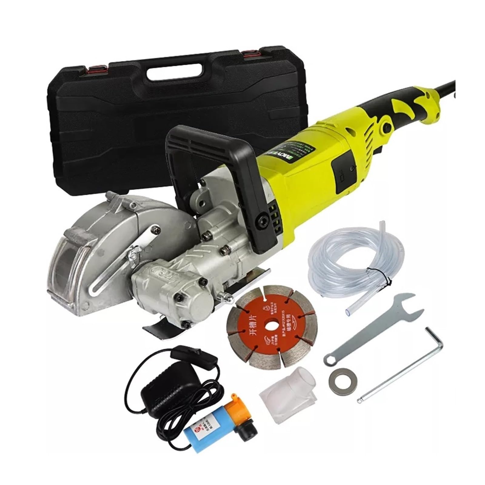 Máquina cortadora de pared eléctrica 8300 W, ranuradora y, ladrillos, hormigón acero, sierra circular, herramienta para principiantes uso de bricolaje(125mm 4000W)