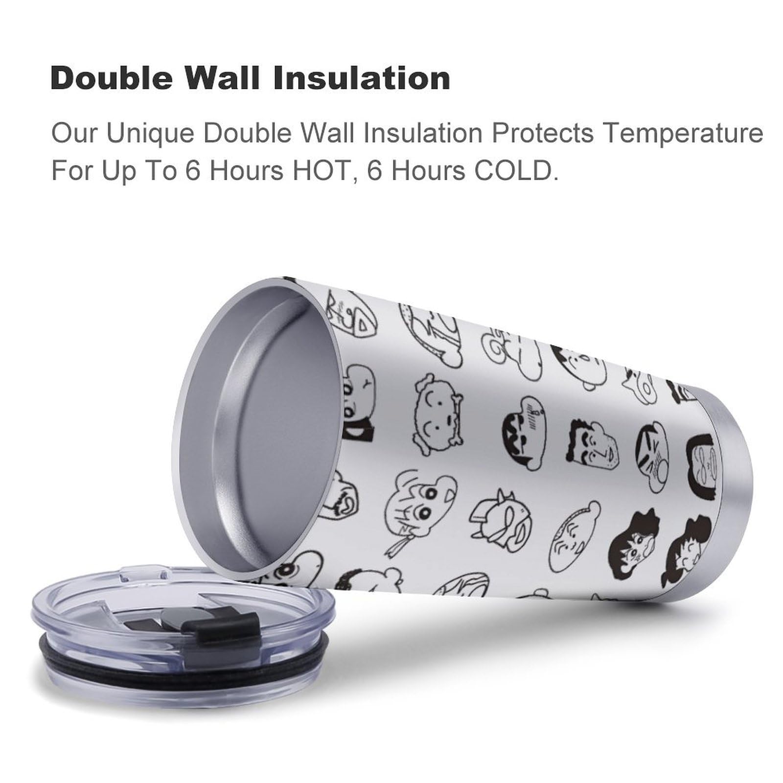 クレヨンしんちゃん カラビナステンレスカップ キャンプ 野原家 マグカップ クレヨンしんちゃん カラビナステンレスカップ キャンプ 野原家 マグカップ