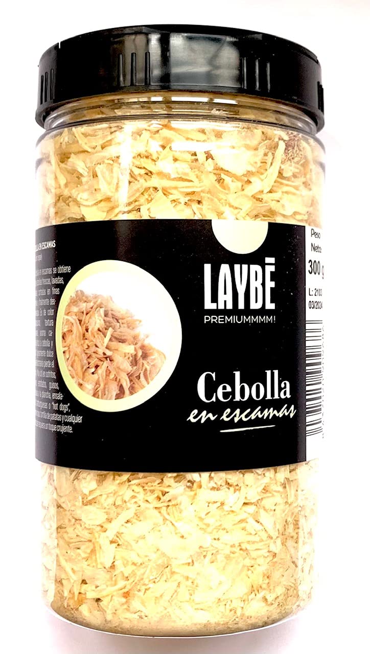 LAYBÉ Cebolla en Escamas 100% Natural 170g Bote Hostelería