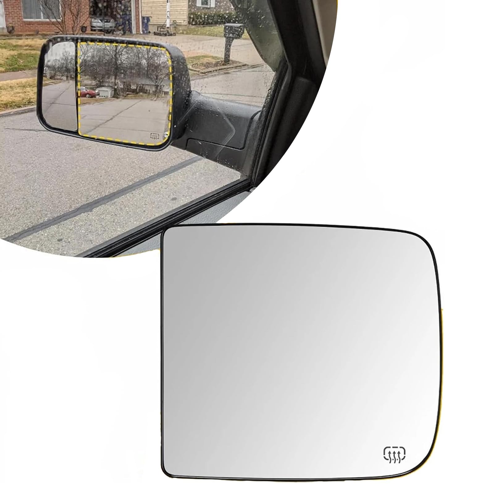 Amazon.com: 68067727AA | Ram Mirror Glass | Left Driver Side Upper