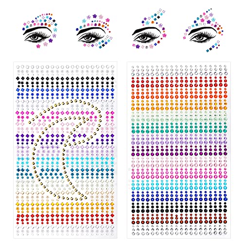 Adesivo Per Capezzoli Con Strass E Brillantini – Autoadesivo, Riutilizzabile, Per Feste, Carnevale E Look Glamour (Stile A)