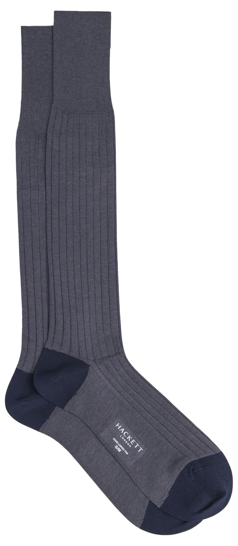 Hackett London Men's Grey (Charcoal Grey) Cotton Socks Long, L
