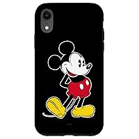 Disney Mickey Mouse Classic Pose Nero Custodia per iPhone XR