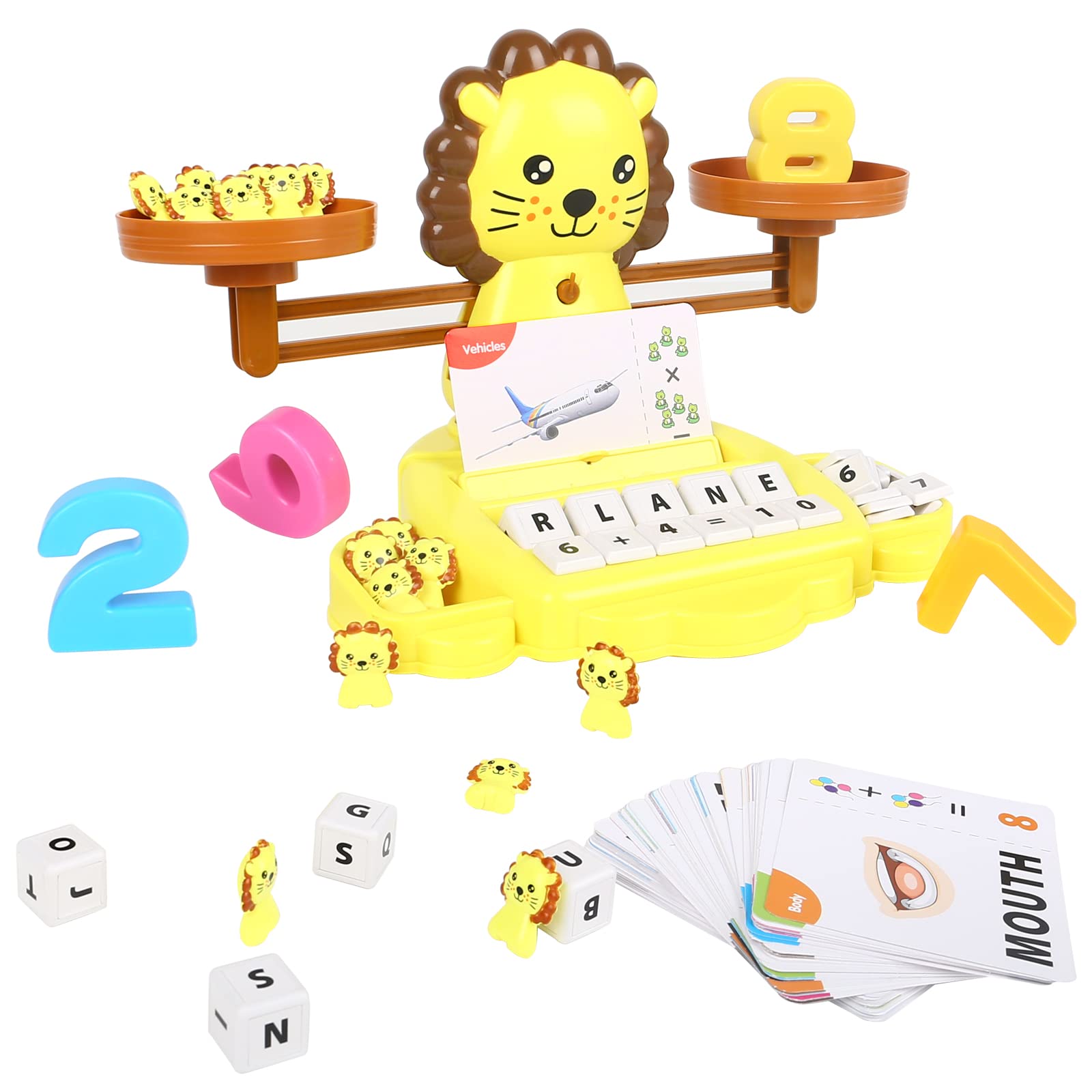 Balance Counting Cool Math Games | 96 Piece Preschool Learning Activities Educational Toy Counting Scale for Teachers and Students | Ideal Children Kid Birthday Gift for Boys & Girls Age 3+