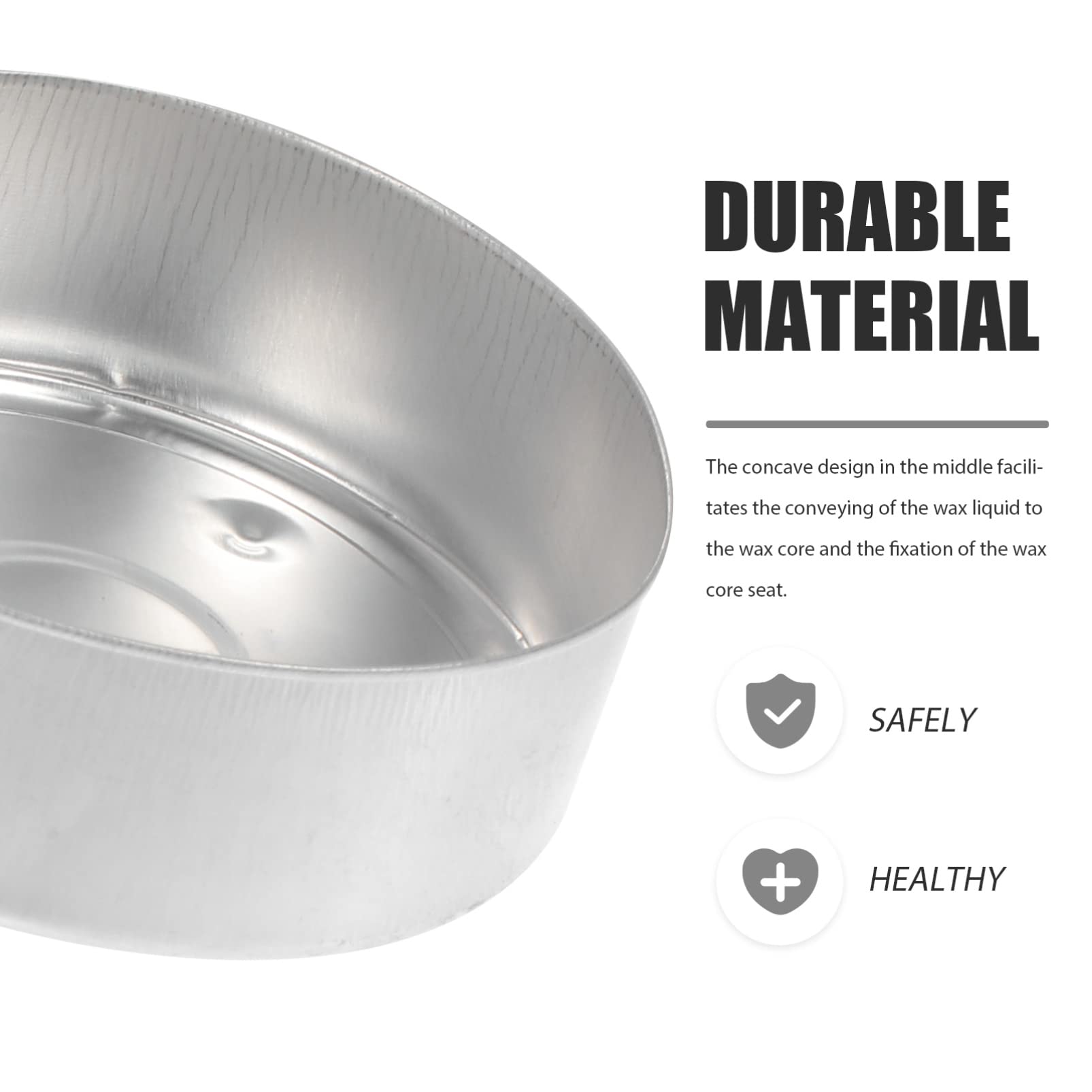 MAGICLULU Lot De 4 Pots À Bougies Remplissables Avec Couvercle En Aluminium Pour Bougies Artisanales