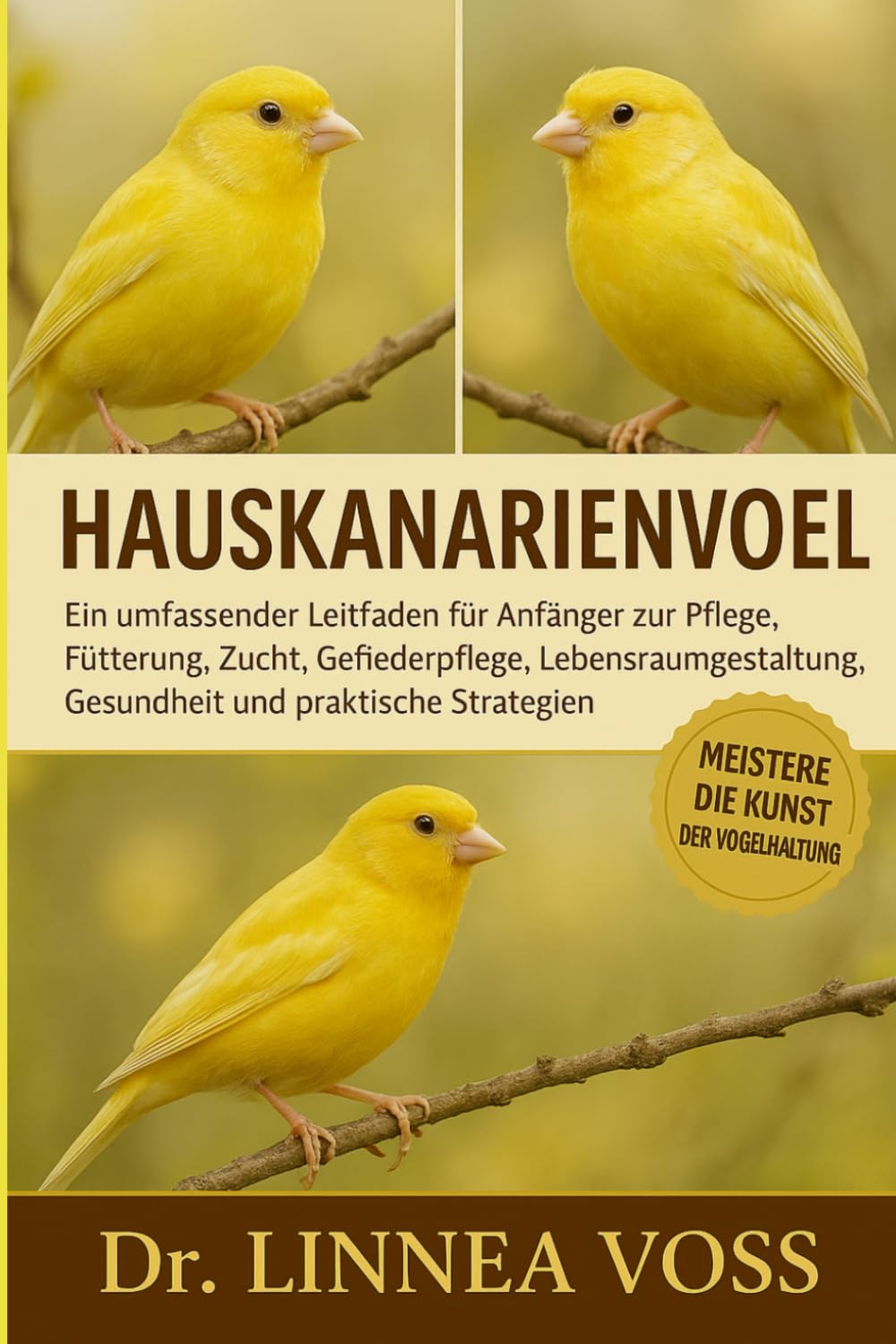 HAUSKANARIENVOGEL: Ein umfassender Leitfaden für Anfänger zur Pflege, Fütterung, Zucht, Fellpflege, Lebensraumgestaltung, Gesundheit und praktischen Strategien
