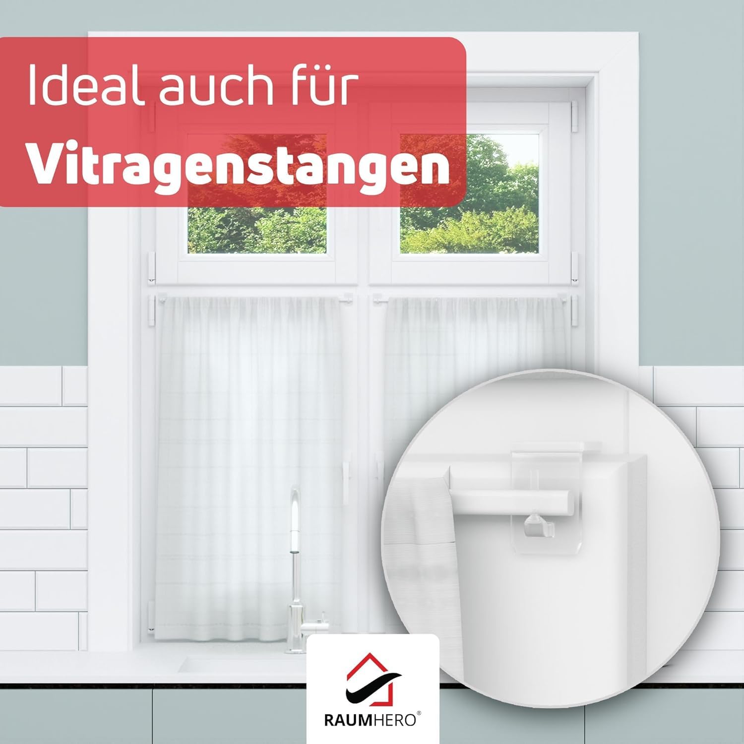 Gancio per finestra 100% Made in Germany - da appendere (10 pezzi