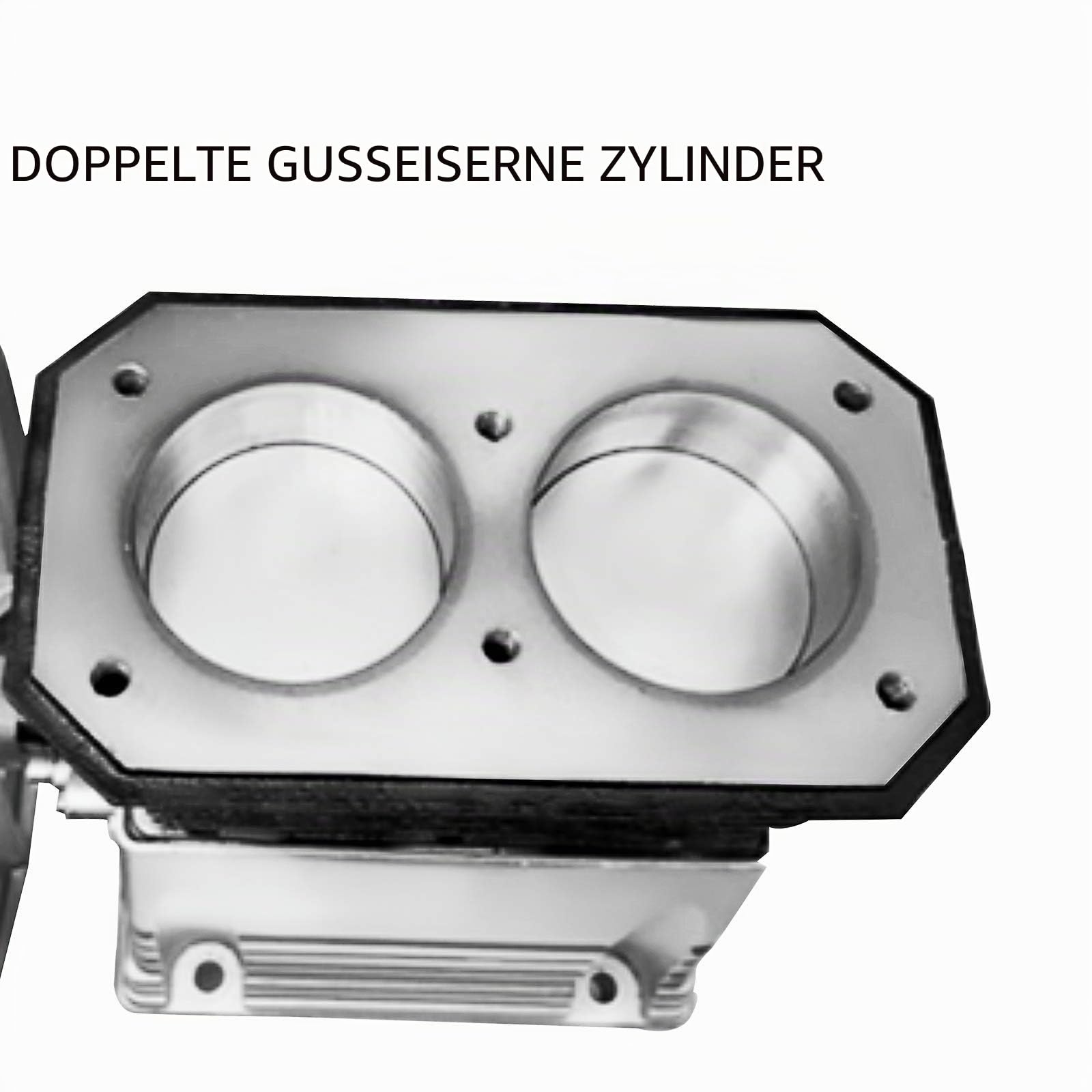 Kompressor Aggregat 2 Zylinder Kompressor 3KW 375L Aerotec Kompressor Luftdruck Aggregat max 11 bar für die chemische Industrie (3KW), Silber