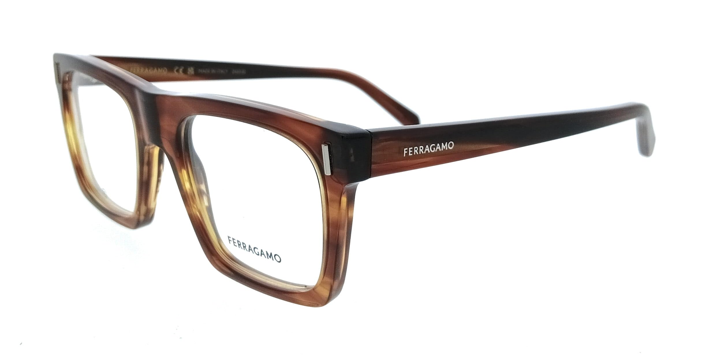 GAFAS FERRAGAMO SF3029 - C: STRIPED BROWN Rozmiar oczu: 54 Most: 21 Zdrowie i higiena osobista