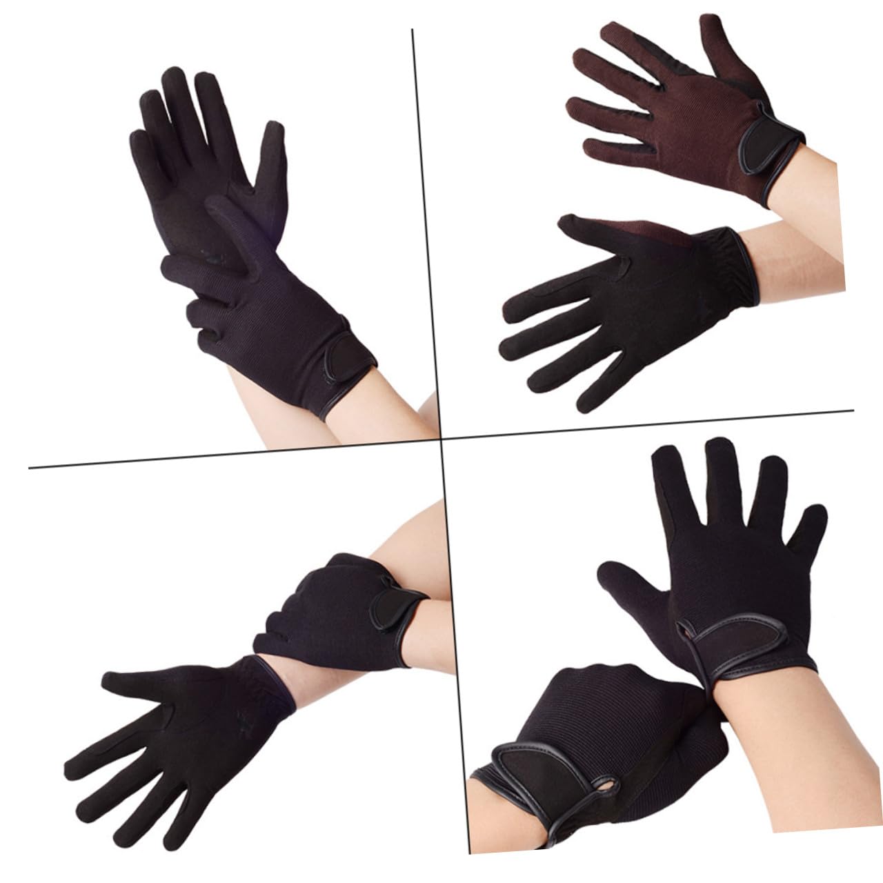 BESPORTBLE Guanti Da Equitazione Formazione Sport All'aperto Cavallo Guanti Neri Adulto Addensare i Guanti Caldi Guanti Invernali Addestramento Equestre Guanti Per L'equitazione Black