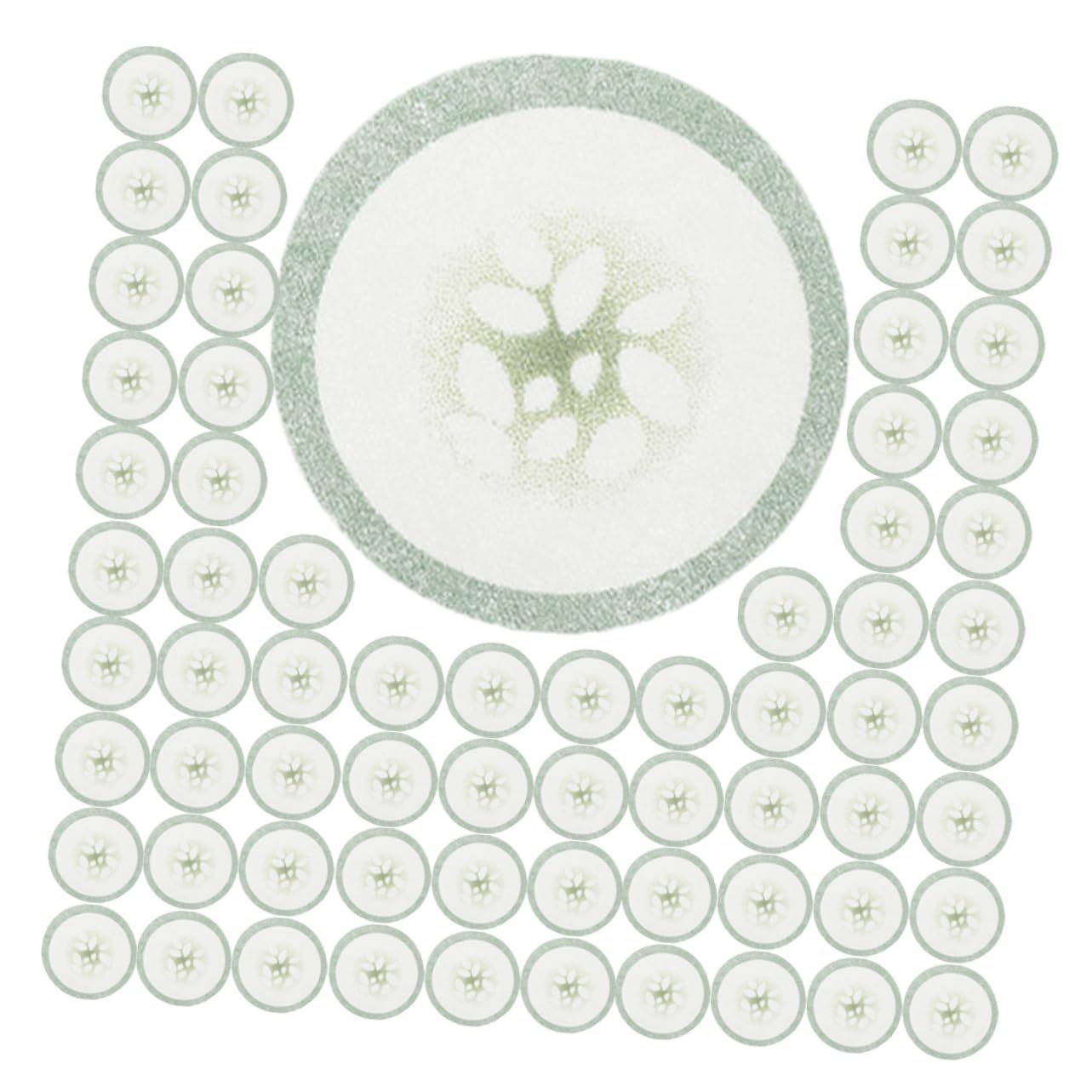 Healeved 1000pezzi Maschere Per Occhi Tessuto Non Tessuto Con Stampa Di Cetriolo Patch Idratanti Per La Degli Occhi Adatte Tutti Tipi Di Design Creativo e Delicato Per Amici e Familiari