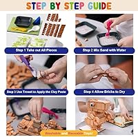 Vista 4 de Juego de construcción de dragón, juguete educativo de construcción para niños de 6 años en adelante, ladrillos de manualidades para adultos, casa