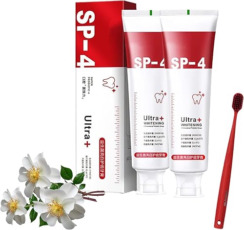 Yiliku Sp-4 Pasta de dientes probiótica, 123 piezas de pasta de dientes Sp-4, pasta de dientes blanqueadora de dientes, pasta de dientes iluminadora