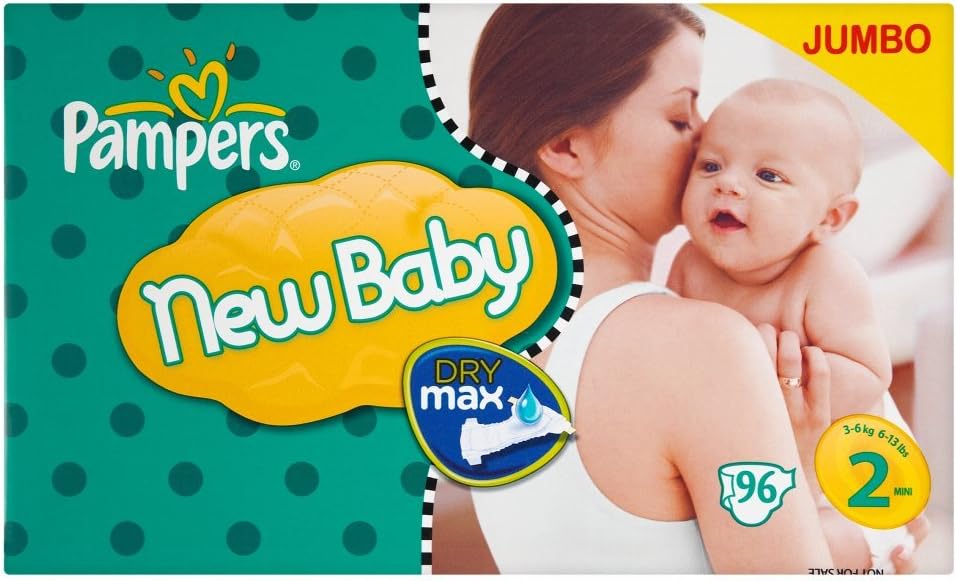 Pampers New baby couches Taille 2 (36 Kg), Jumbopack x96 couches