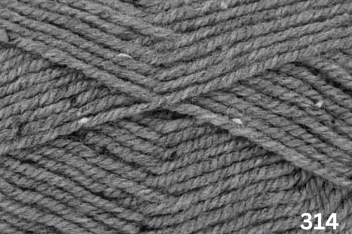 King Cole Fashion Aran Knitting Yarn Graphite