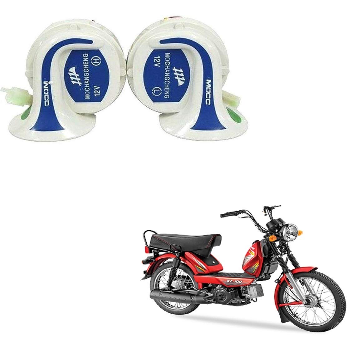 Kozdiko Mocc Horn Scooty 18 in 1 Digital Tone Magic Horn Set of 2 Pcs for TVS XL 100-image-9