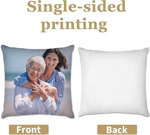 Miniatura 4 de Kufutee Funda de almohada personalizable con foto, foto, logotipo, nombre, cojín personalizado para el sofá del hogar (mamá)