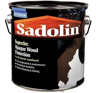 Sadolin Superdec Opaque Wood Protection 5 litre (Free Water Bottle) - Black Satin
