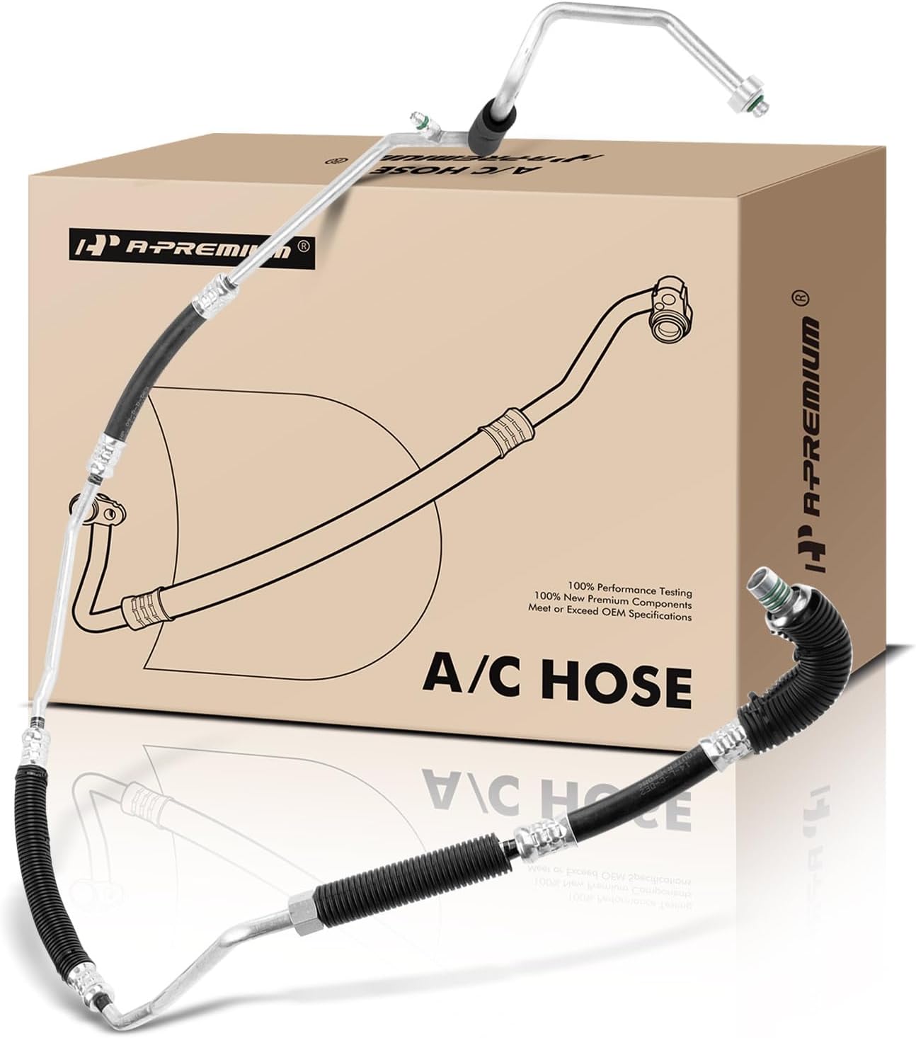 A-Premium A/C Liquid Line Hose Assembly Compatible with Ford Transit Connect 2010 2011 2012 2013 L4 2.0L, Condenser to Evap, w/Orifice Tube