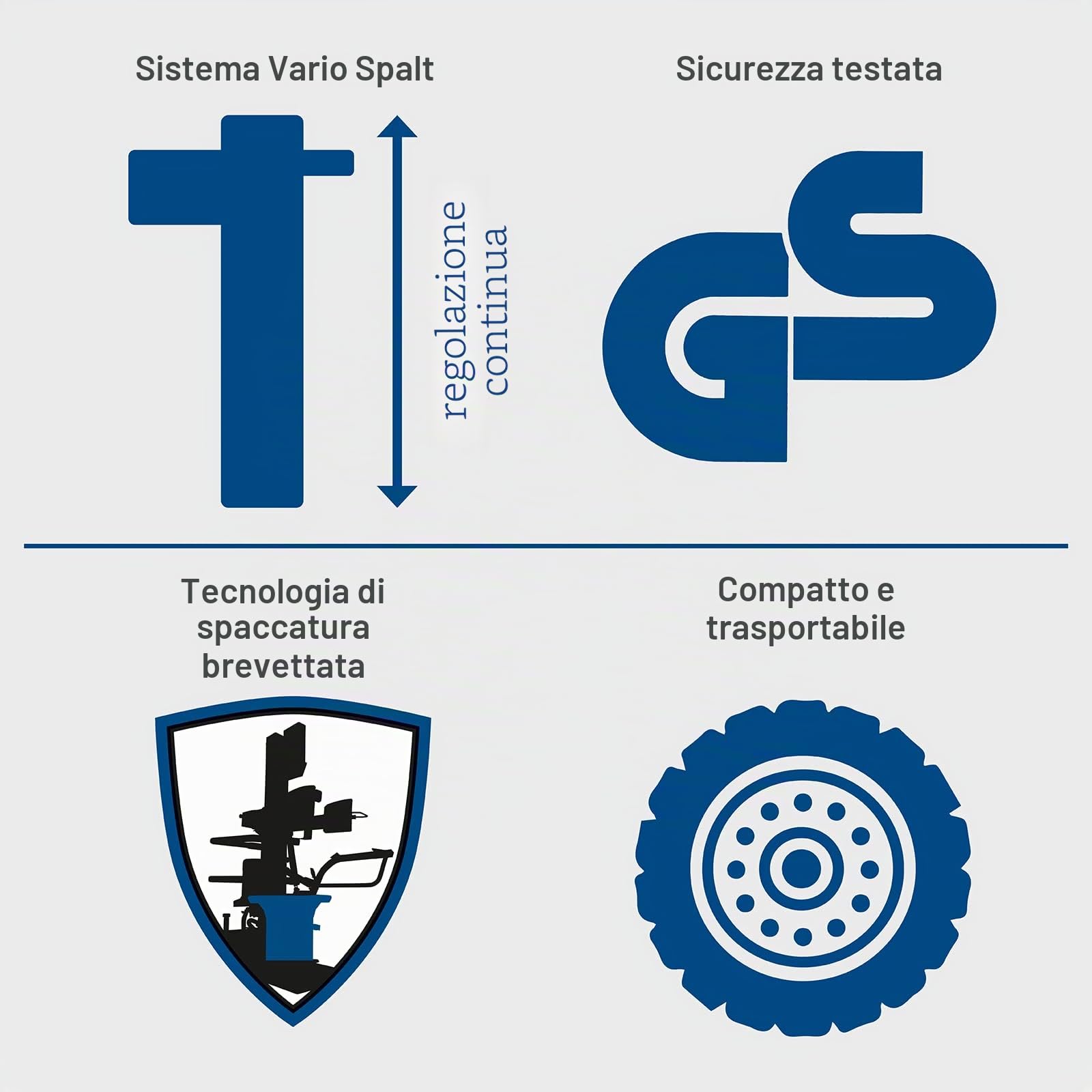 Scheppach Spaccalegna compatto, 230 V, potenza di spaccatura di 10 tonnellate, 3500 W, lunghezza legno 1070 mm, diametro massimo 380 mm, tavolo girevole, legno duro e tenero, con dispositivo di guida