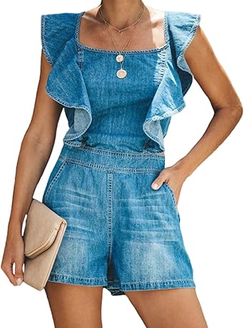 amazon denim romper