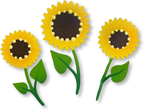 Brighten Your Life 14373sur - Juego de 3 imanes de girasol de verano